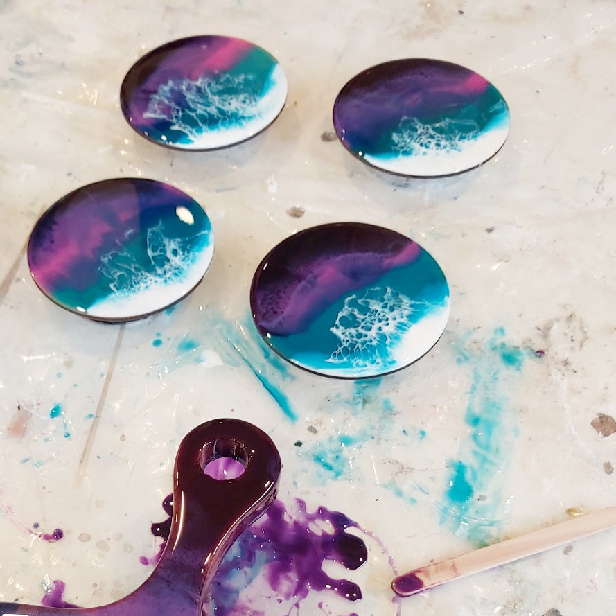 RESIN KIT - Coaster Set - Sunset - Belong Design