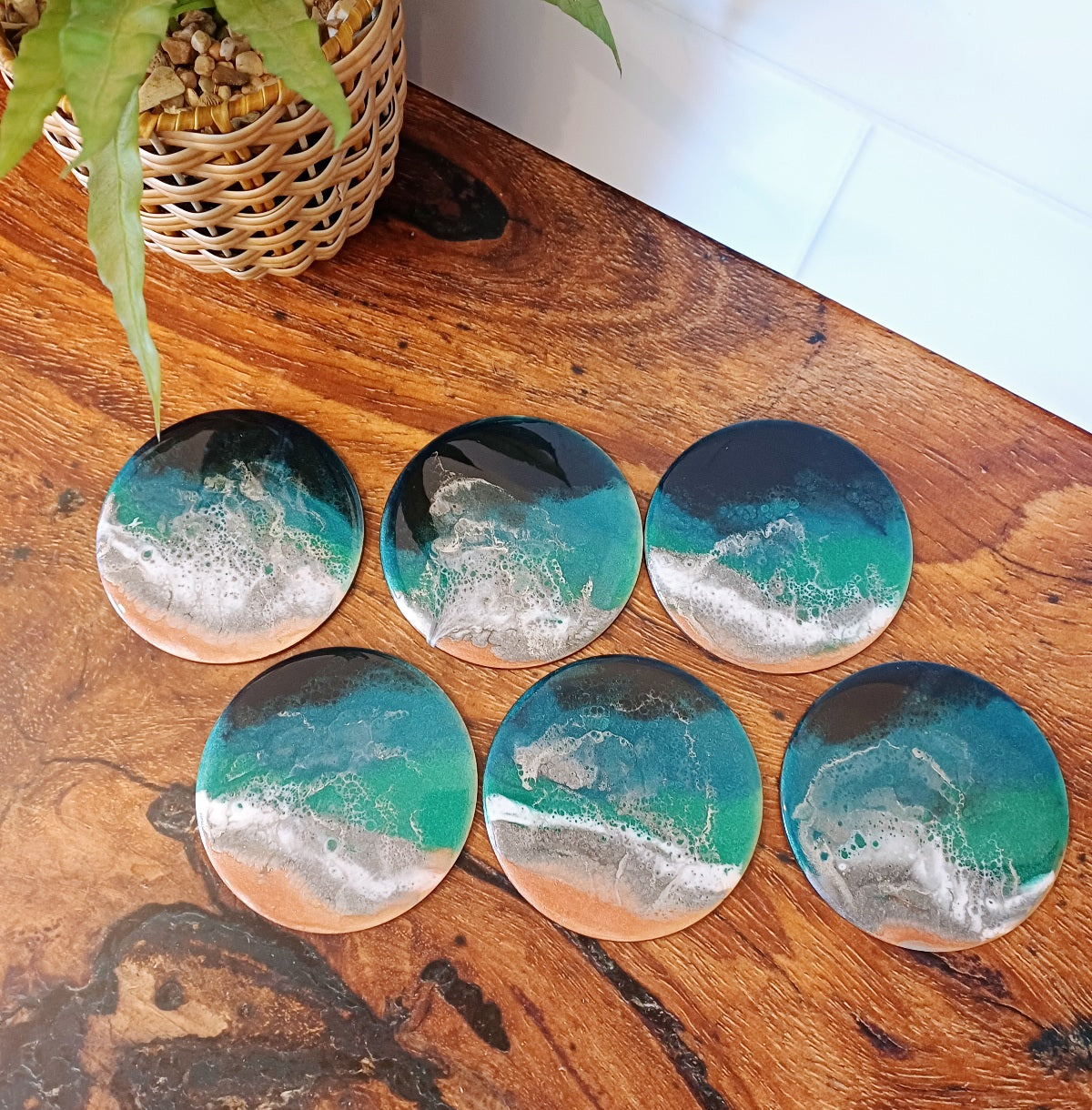 COASTER SET - Resin Art - Belong Design