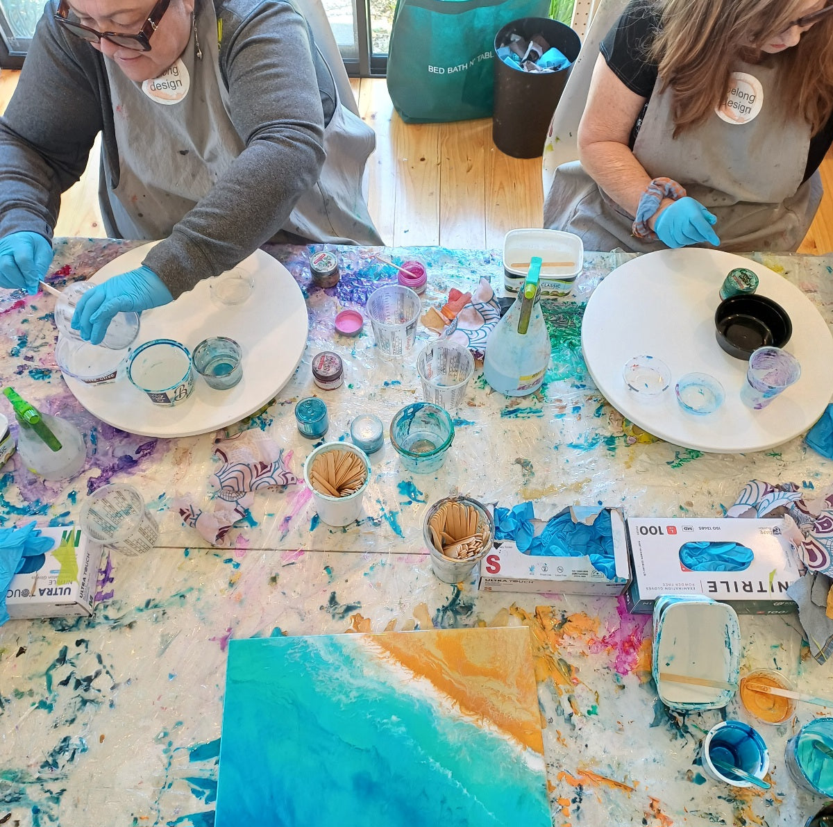GIFT VOUCHER - Private Resin Art Workshop for 2 - Belong Design