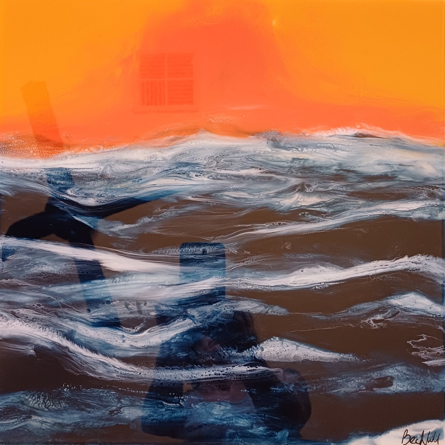 Resin Art - Ocean Sunset
