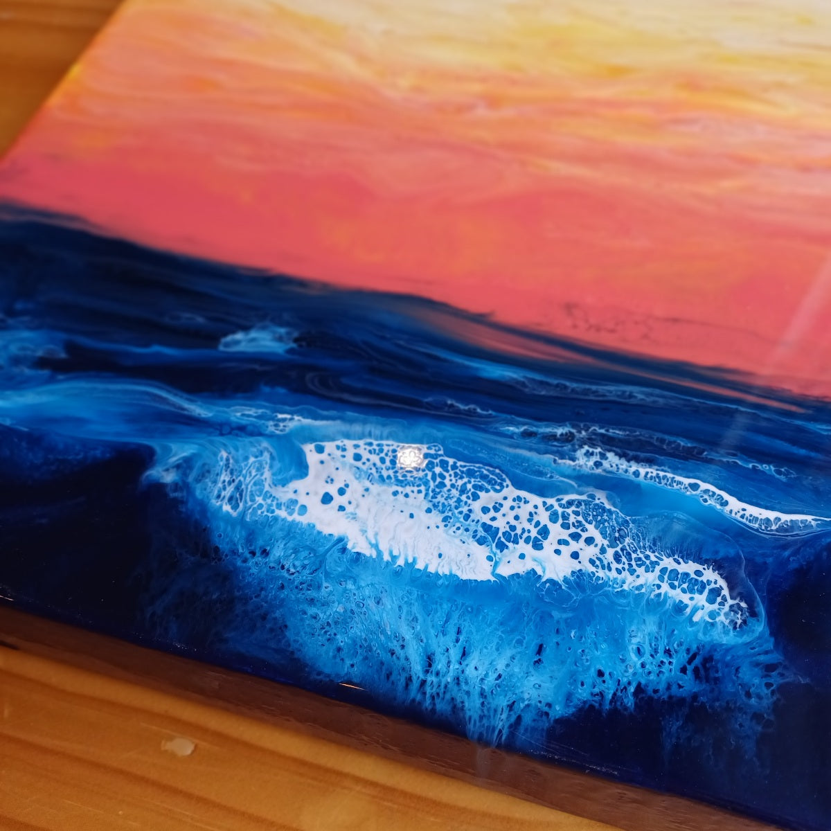 Resin Art - Ocean Sunset - Belong Design