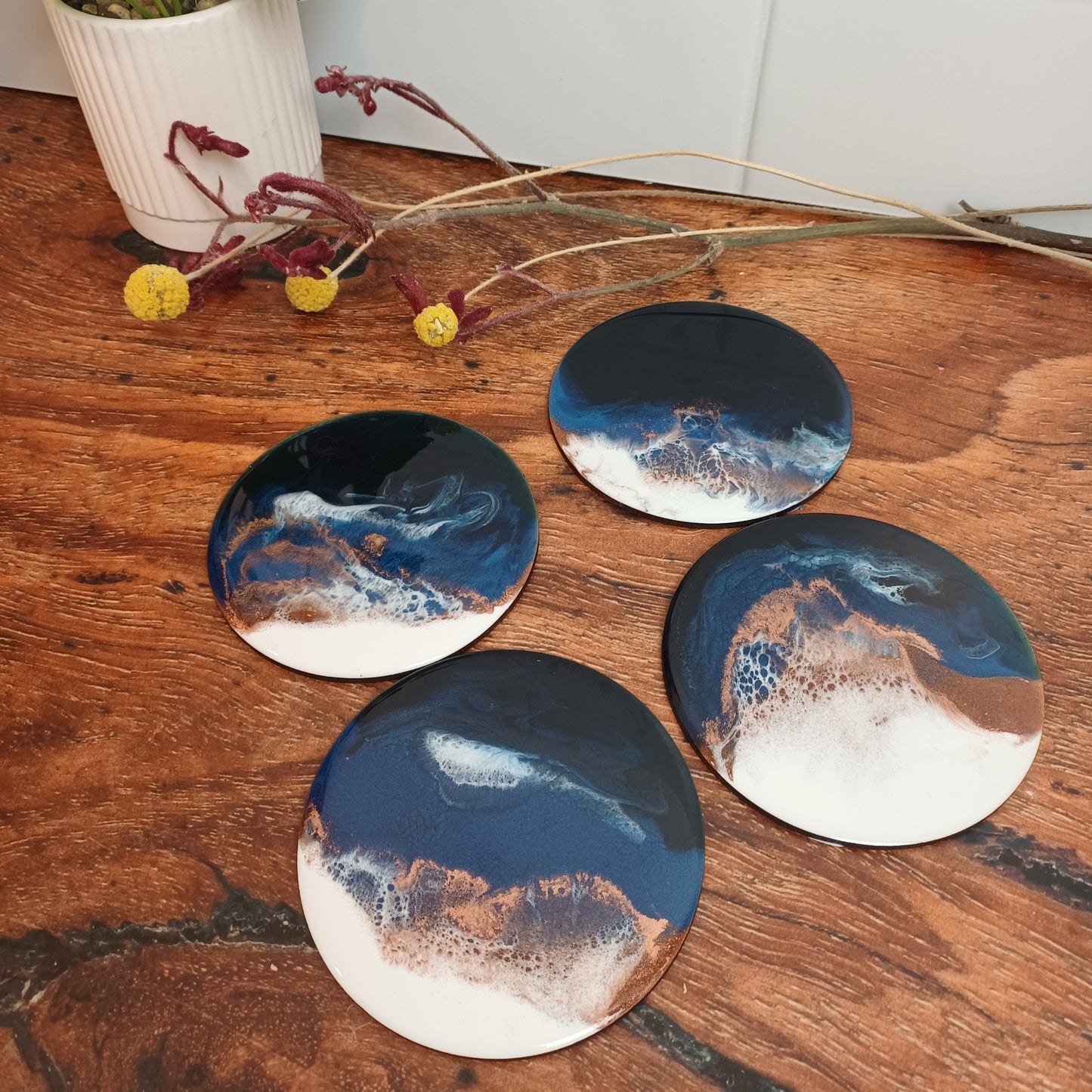COASTER SET - Resin Art - Belong Design