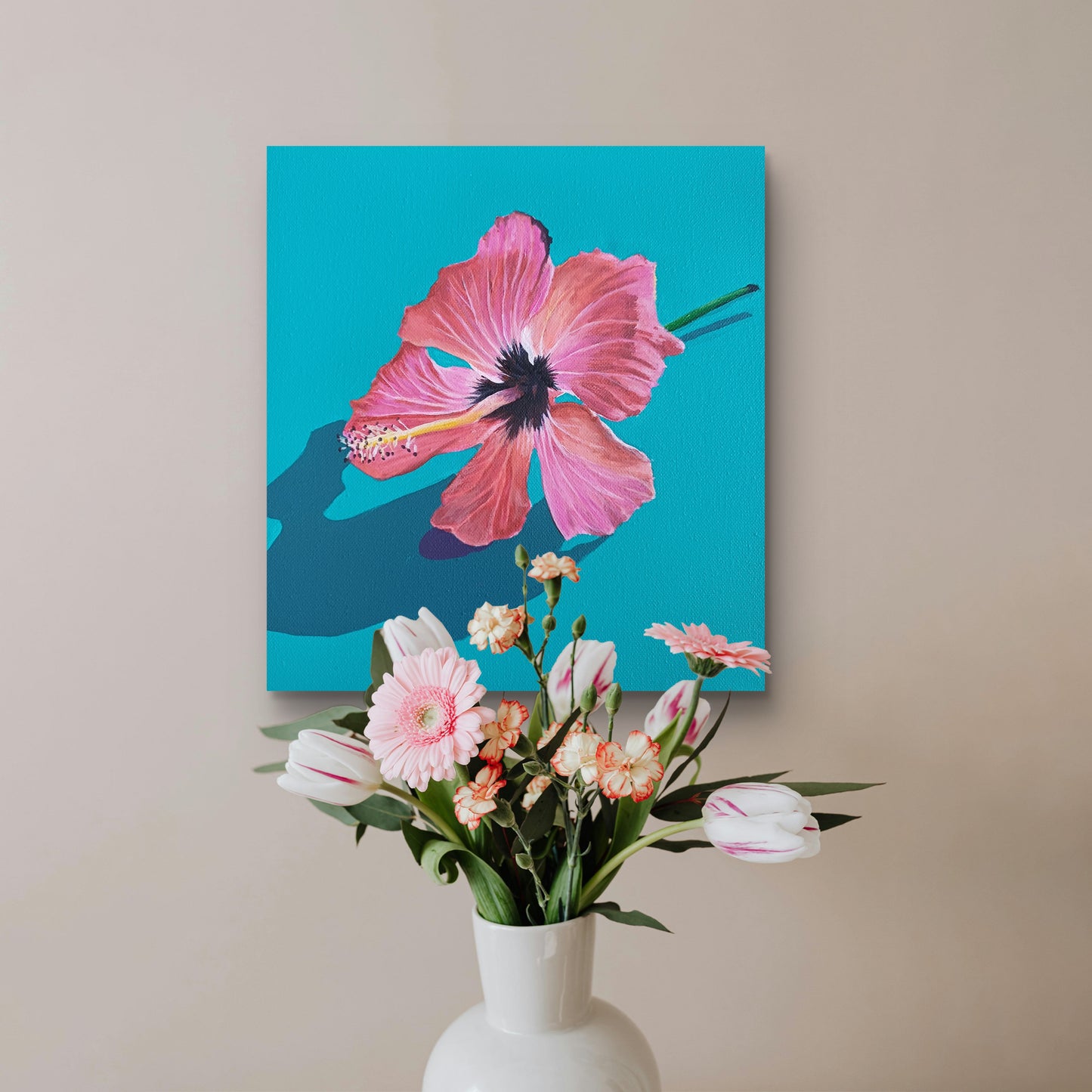 ACRYLIC ART - HIBISCUS TEA - Belong Design