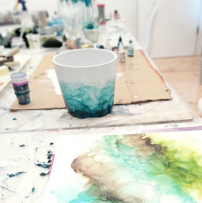 Alcohol Ink Art Workshop - July 5th, 10am - Belong Design