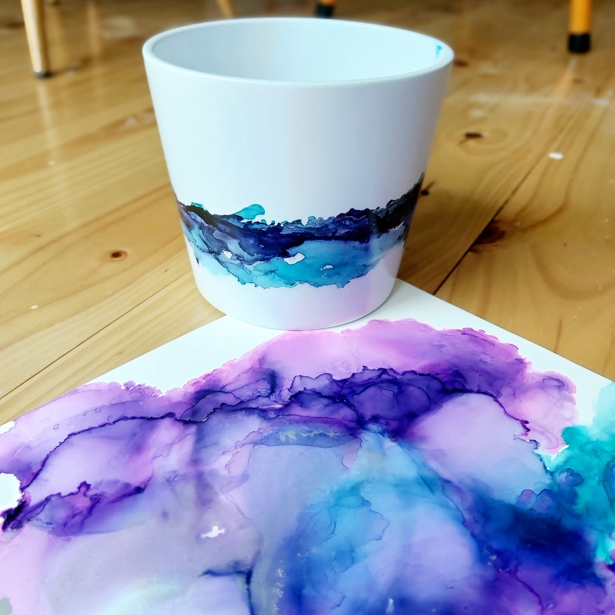 Alcohol Ink Art Workshop - July 5th, 10am - Belong Design