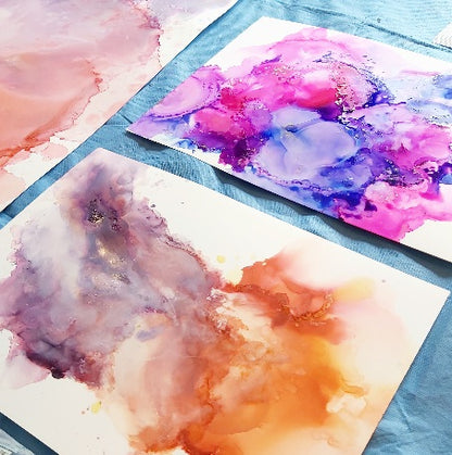 Alcohol Ink Art Workshop - July 5th, 10am - Belong Design