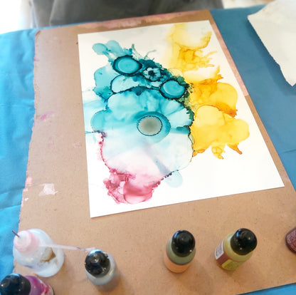 ART WORKSHOP - Alcohol Ink Art, 8th August, 10am - Belong Design