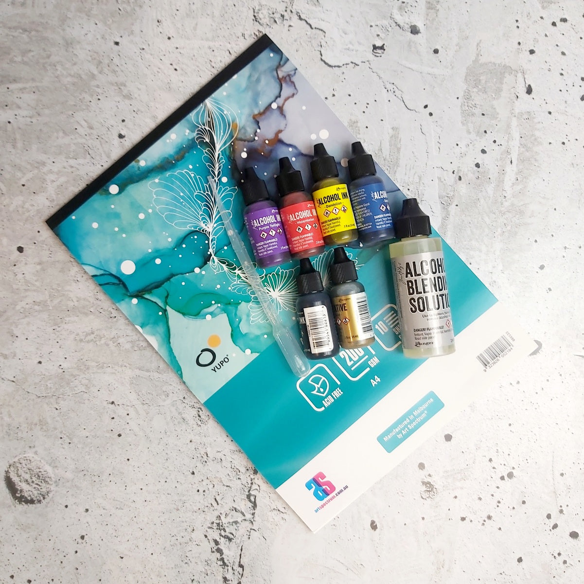 ALC. INK ART STARTER KIT - 2 FREE INKS - Belong Design