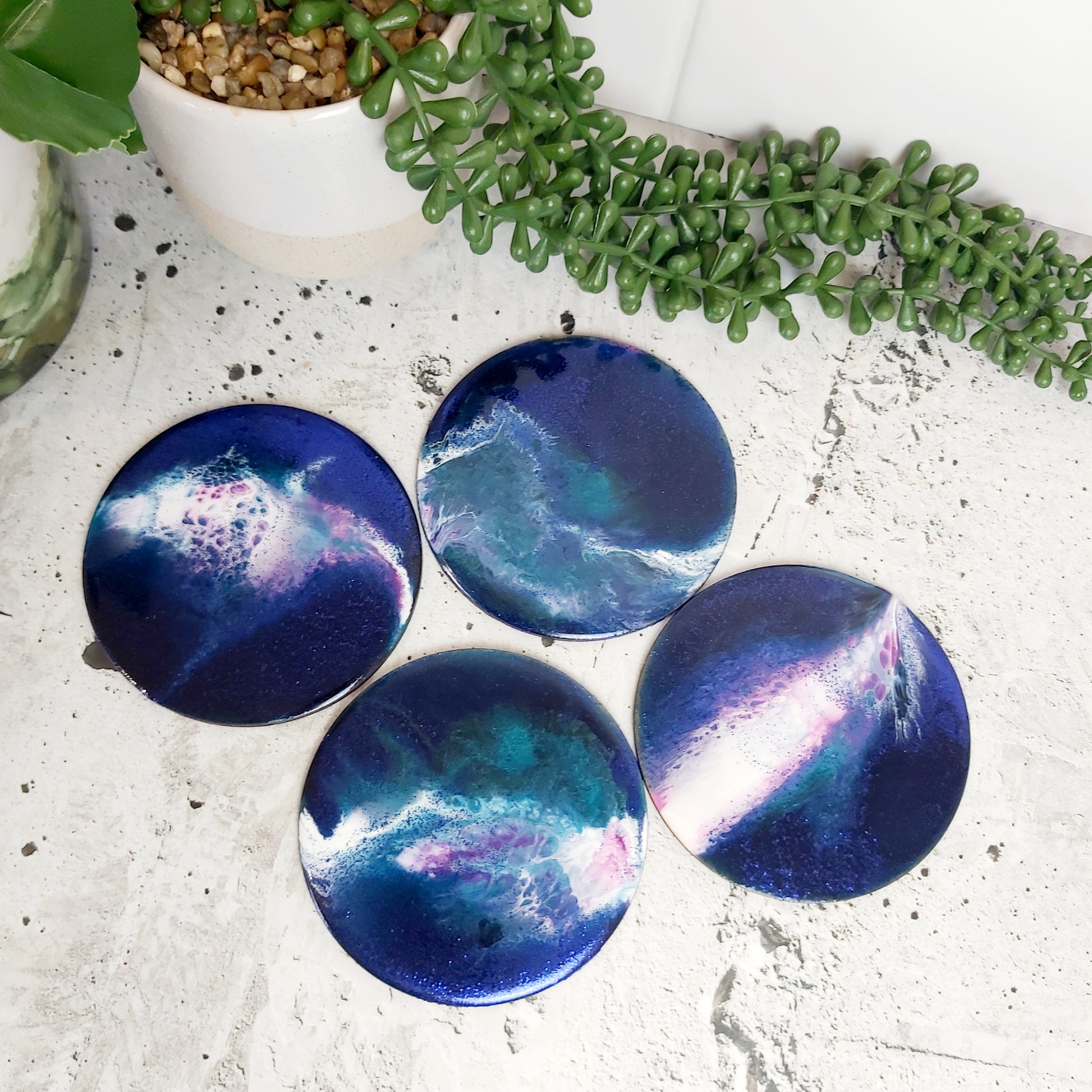 COASTER SET - Resin Art - Belong Design