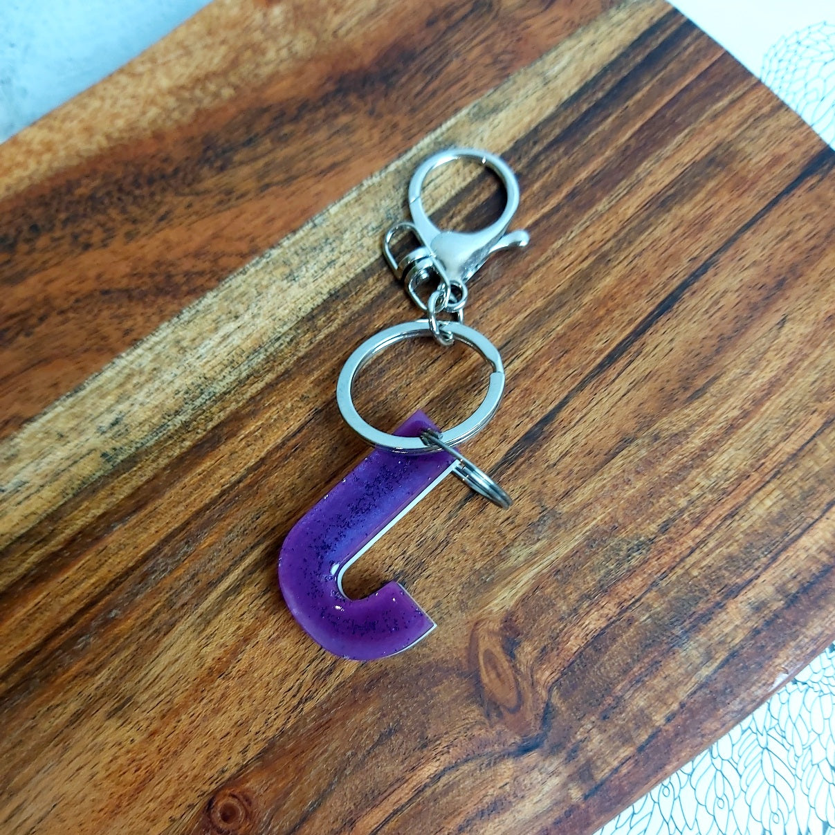 Letter Key Ring - J - Belong Design