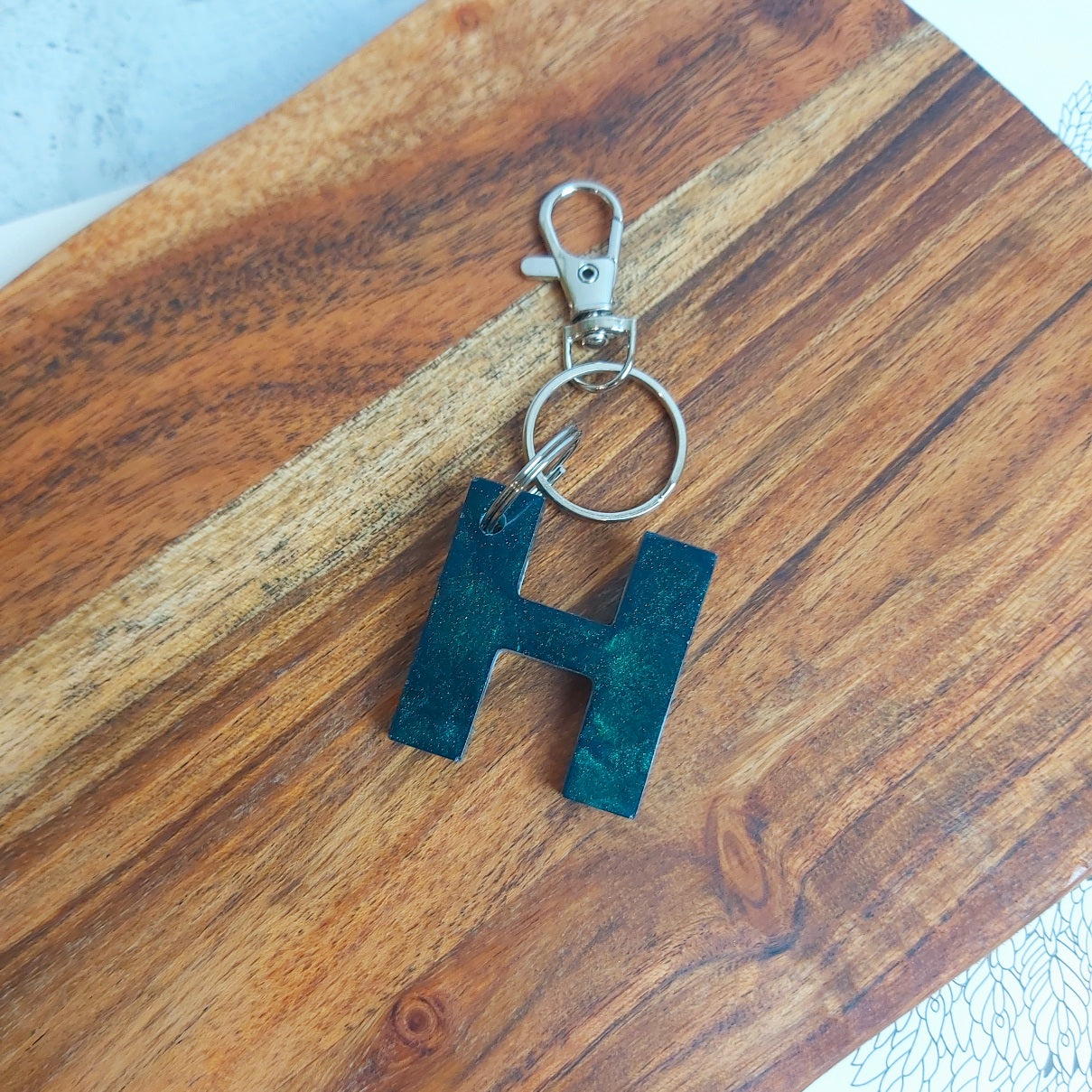 Letter Key Ring - H - Belong Design