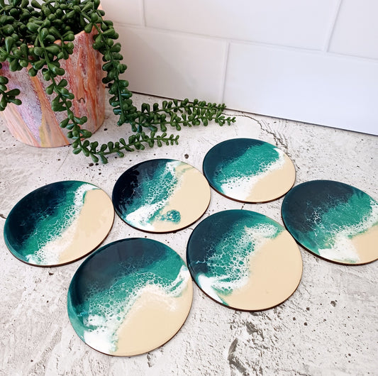 COASTER SET - Resin Art - Belong Design