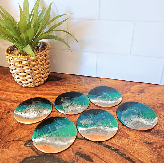 COASTER SET - Resin Art - Belong Design