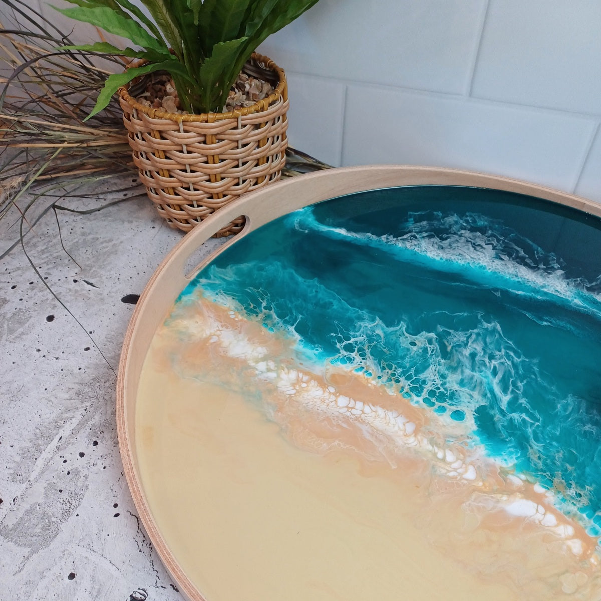 SERVING TRAY - Large Ocean