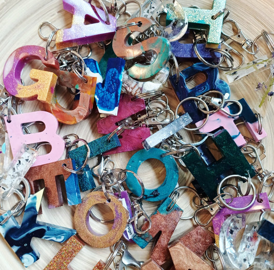 Letter Key Ring - assorted