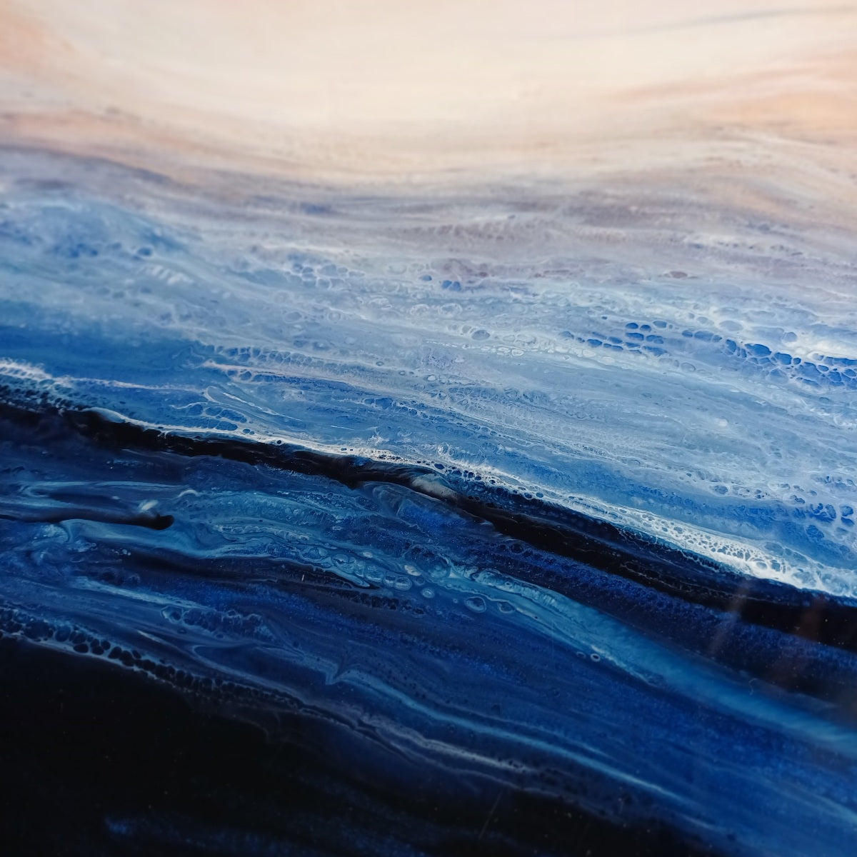 Resin Art - ocean sunset - Belong Design