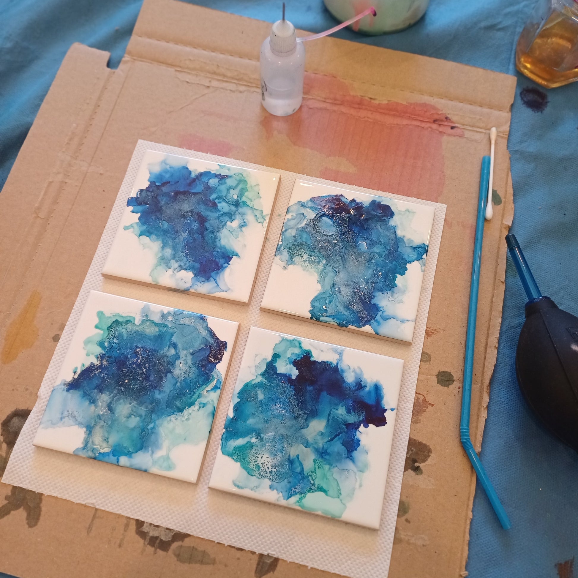 ART WORKSHOP - Alcohol Ink Art, 8th August, 10am - Belong Design