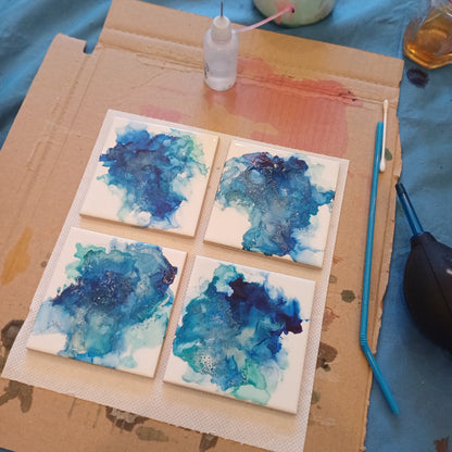 ART WORKSHOP - Alcohol Ink Art, 8th August, 10am - Belong Design
