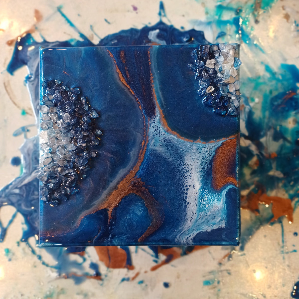 Art Workshop- Resin Art using Real Crystals, 17th Oct, 1pm