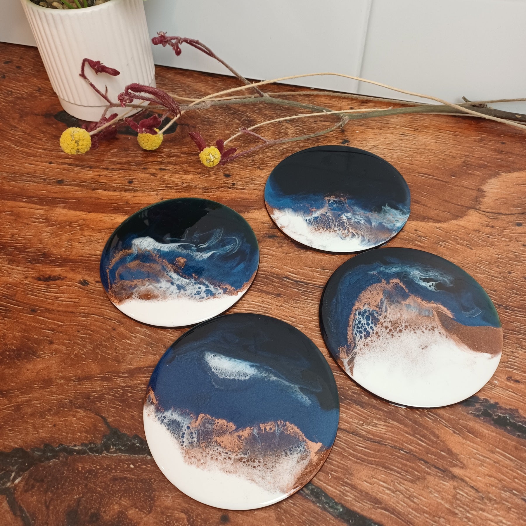 COASTER SET - Resin Art - Belong Design