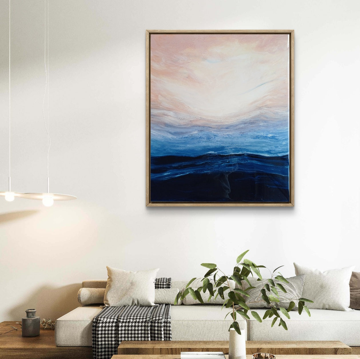 Resin Art - ocean sunset - Belong Design