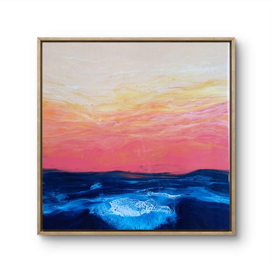 Resin Art - Ocean Sunset - Belong Design
