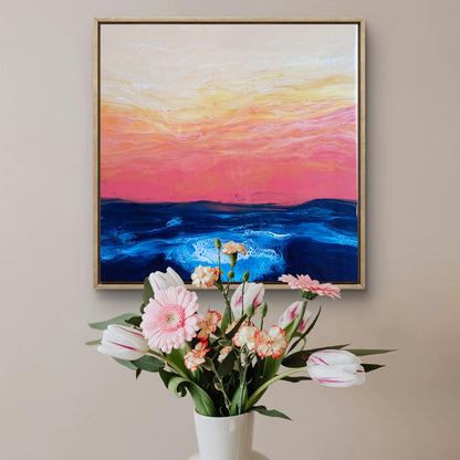 Resin Art - Ocean Sunset - Belong Design